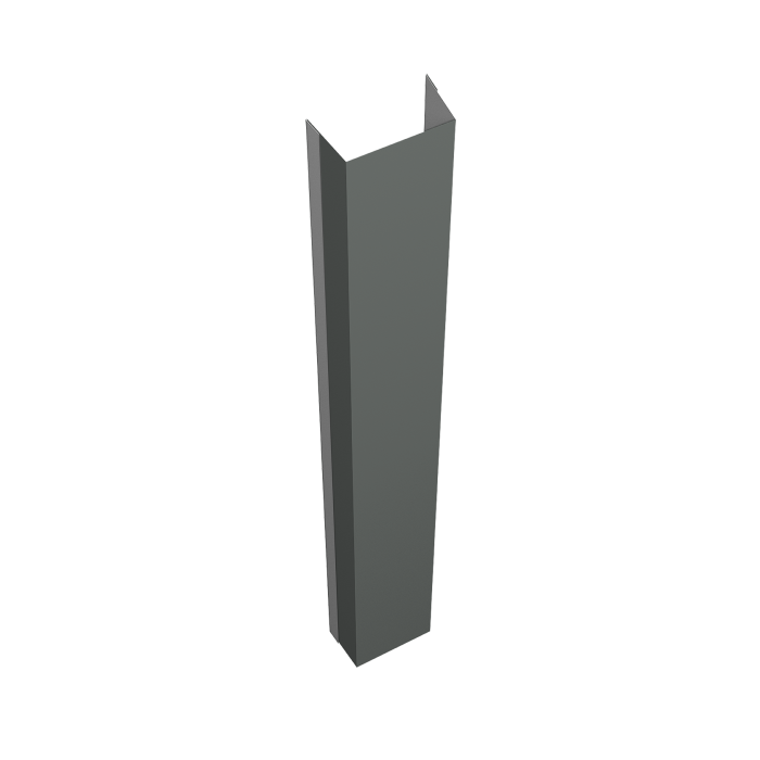 Крепежная планка нижняя Texas 0,45 PE RAL 7005 мышино-серый (3м)