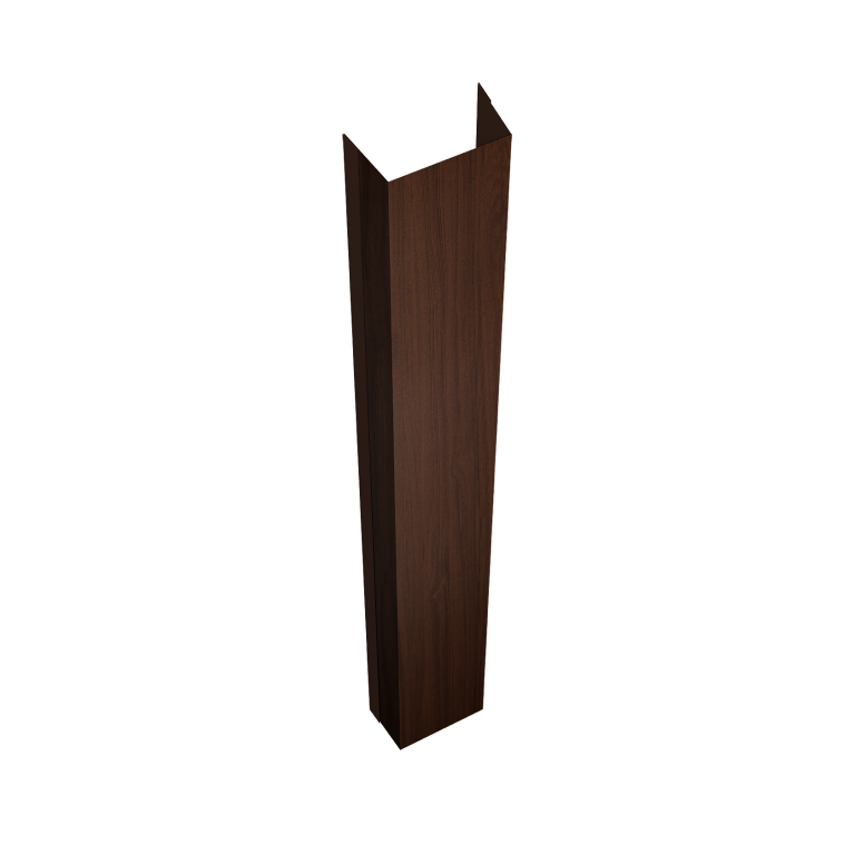 Крепежная планка нижняя Texas 0,45 Print Elite Choco Wood TwinColor (1,8м)