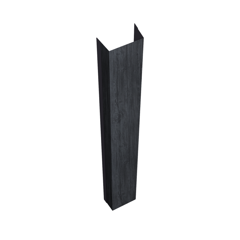 Крепежная планка нижняя Texas 0,45 Print Premium Grey Wood TwinColor (2м)