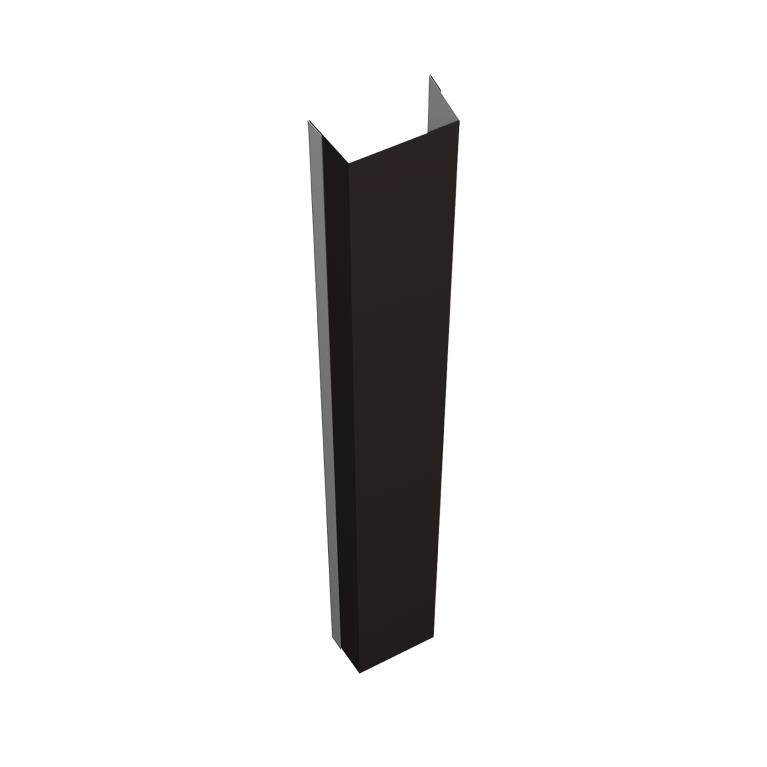 Крепежная планка нижняя Texas 0,5 PurPro Matt 275 RAL 9005 черный (2,5м)