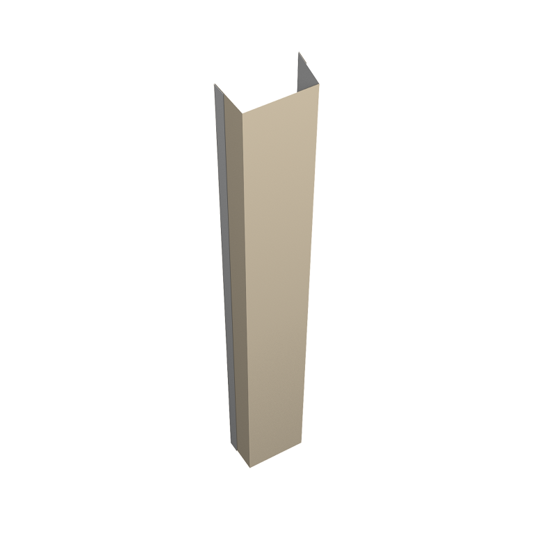 Крепежная планка нижняя Texas 0,5 Satin RAL 1015 светлая слоновая кость (2,5м)