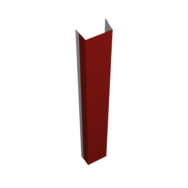 Крепежная планка нижняя Texas 0,5 Satin RAL 3011 коричнево-красный (2м)