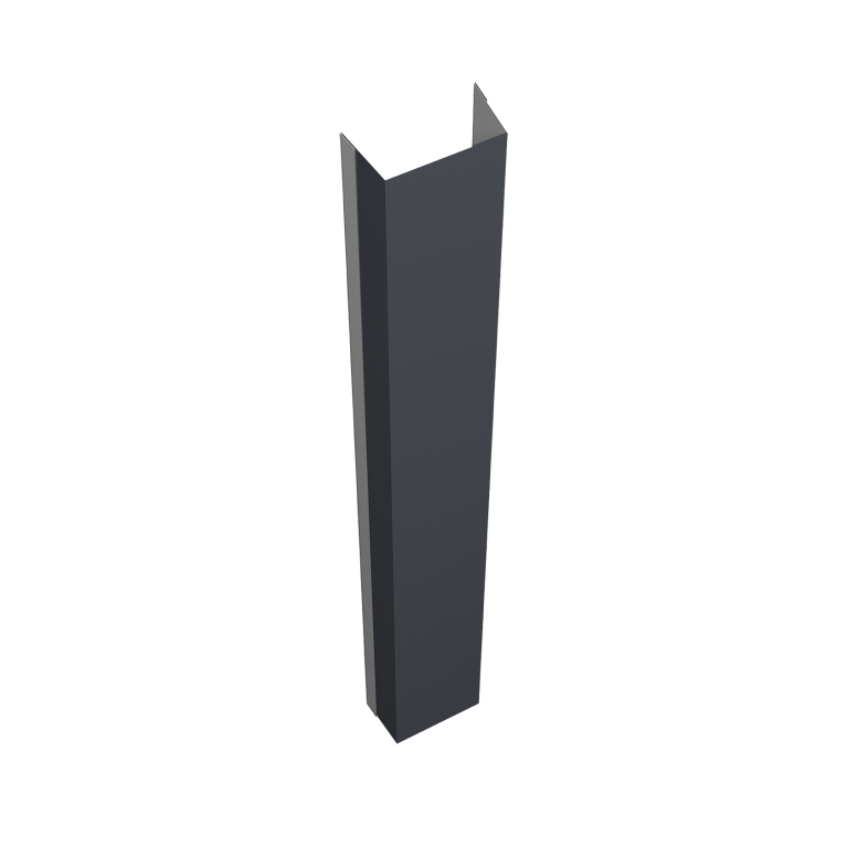 Крепежная планка нижняя Texas 0,5 Satin RAL 7024 мокрый асфальт (1,8м)