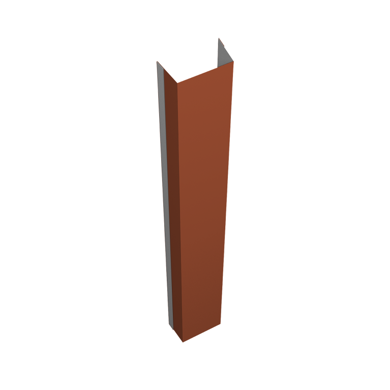 Крепежная планка нижняя Texas 0,5 Satin RAL 8004 терракота (2м)