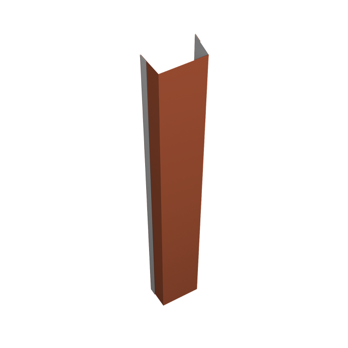 Крепежная планка нижняя Texas 0,5 Satin RAL 8004 терракота (3м)