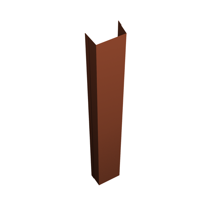 Крепежная планка нижняя Texas 0,5 Velur X RAL 8004 терракота (3м)