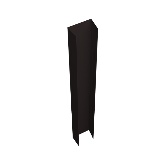 Крепежная планка верхняя Texas 0,45 PE-Double RAL 9005 черный (3м)