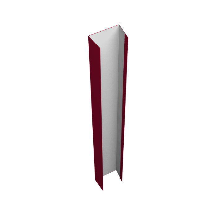 Крепежная планка верхняя Texas 0,45 PE RAL 3003 рубиново-красный (2м)