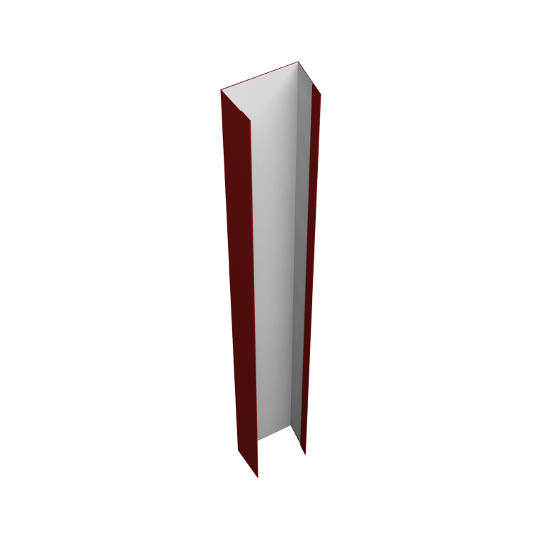 Крепежная планка верхняя Texas 0,45 PE RAL 3011 коричнево-красный (2,5м)