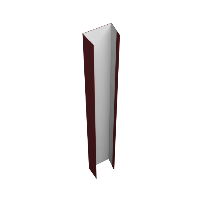 Крепежная планка верхняя Texas 0,5 Satin Matt TX RAL 3005 красное вино (3м)