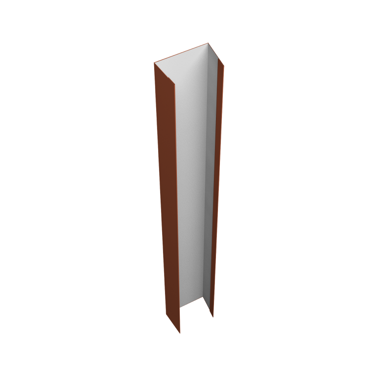 Крепежная планка верхняя Texas 0,5 Satin RAL 8004 терракота (2,5м)