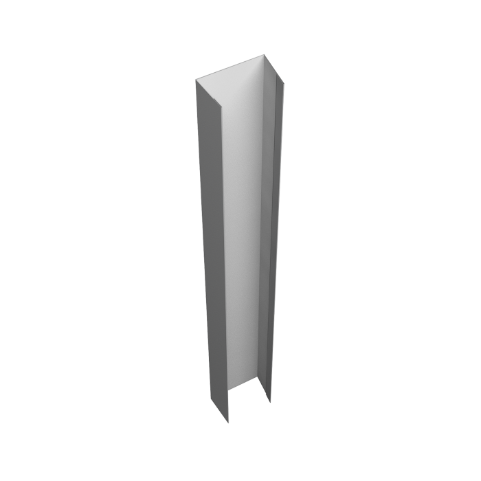 Крепежная планка верхняя Texas 0,5 Satin RAL 9006 бело-алюминиевый (3м)