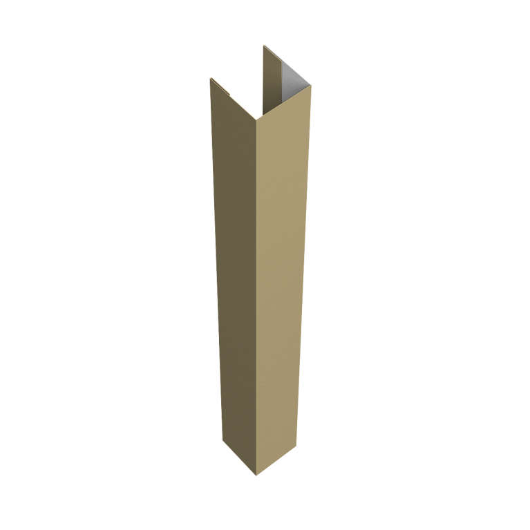 Стойка жалюзи Texas для монтажа с крепежным вкладышем 0,45 PE RAL 1014 слоновая кость (1,8м)