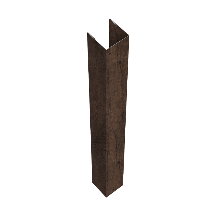 Стойка жалюзи Texas для монтажа с крепежным вкладышем 0,45 Print-double Elite Antique Wood (2м)