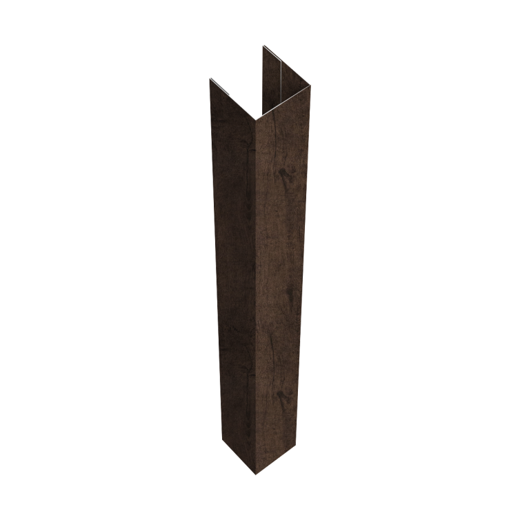 Стойка жалюзи Texas для монтажа с крепежным вкладышем 0,45 Print-Double Premium Antique Wood (1,8м)