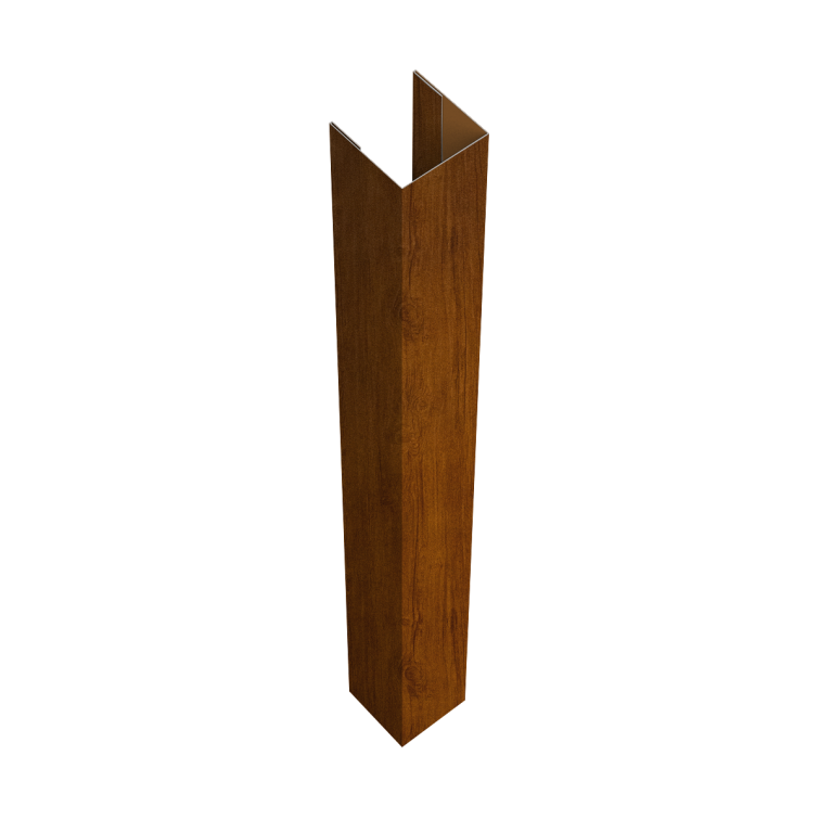 Стойка жалюзи Texas для монтажа с крепежным вкладышем 0,45 Print Premium Golden Wood Intense FTC (1,8м)