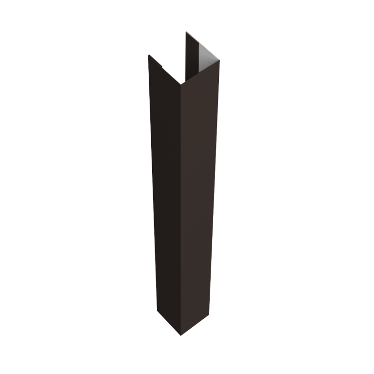 Стойка жалюзи Texas для монтажа с крепежным вкладышем 0,5 Drap RR 32 темно-коричневый (3м)