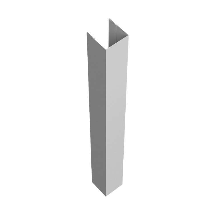 Стойка жалюзи Texas для монтажа без крепежного вкладыша 0,45 PE-Double RAL 9003 сигнальный белый (2м)