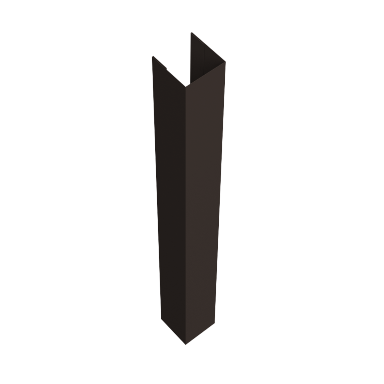 Стойка жалюзи Texas для монтажа без крепежного вкладыша 0,45 PE-Double RR 32 темно-коричневый (3м)