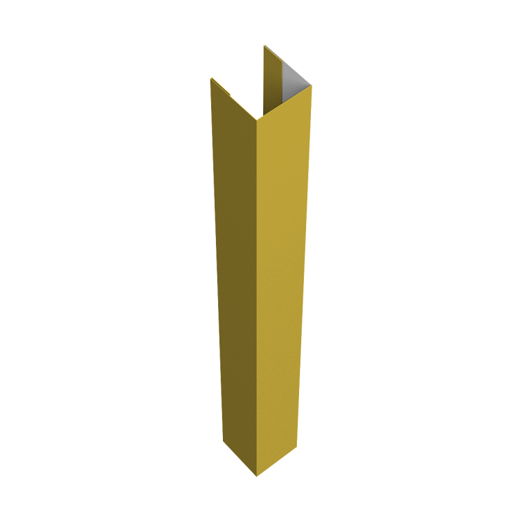 Стойка жалюзи Texas для монтажа без крепежного вкладыша 0,45 PE RAL 1018 цинково-желтый (1,8м)