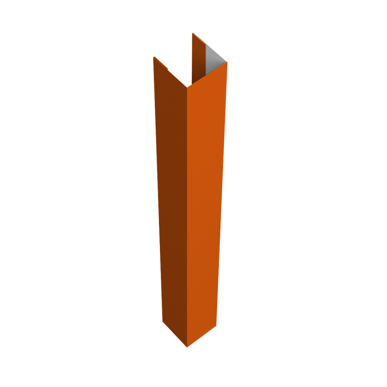 Стойка жалюзи Texas для монтажа без крепежного вкладыша 0,45 PE RAL 2004 оранжевый (2,5м)