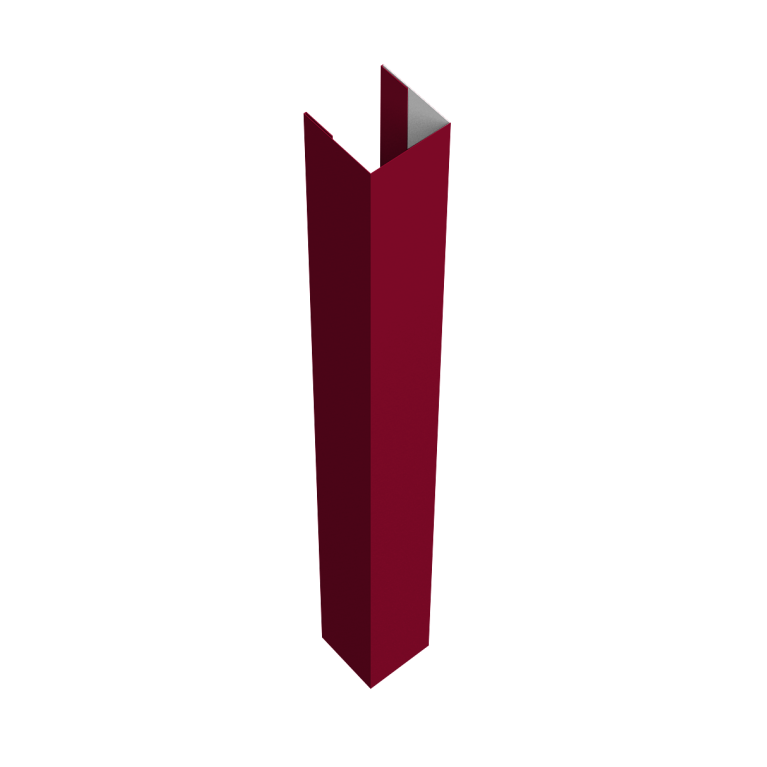 Стойка жалюзи Texas для монтажа без крепежного вкладыша 0,45 PE RAL 3003 рубиново-красный (1,8м)