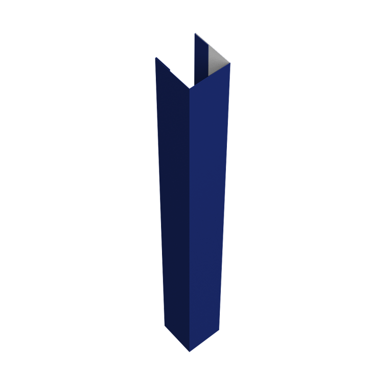 Стойка жалюзи Texas для монтажа без крепежного вкладыша 0,45 PE RAL 5002 ультрамариново-синий (2,5м)