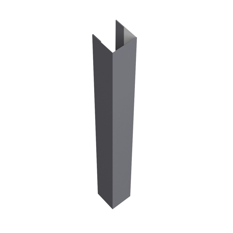 Стойка жалюзи Texas для монтажа без крепежного вкладыша 0,45 PE RAL 7004 сигнальный серый (3м)