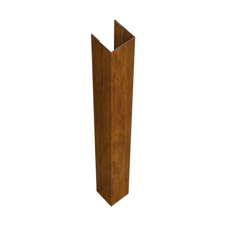 Стойка жалюзи Texas для монтажа без крепежного вкладыша 0,45 Print-double Elite Golden Wood (2,5м)