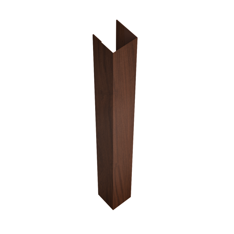 Стойка жалюзи Texas для монтажа без крепежного вкладыша 0,45 Print Elite Choco Wood TwinColor (2,5м)