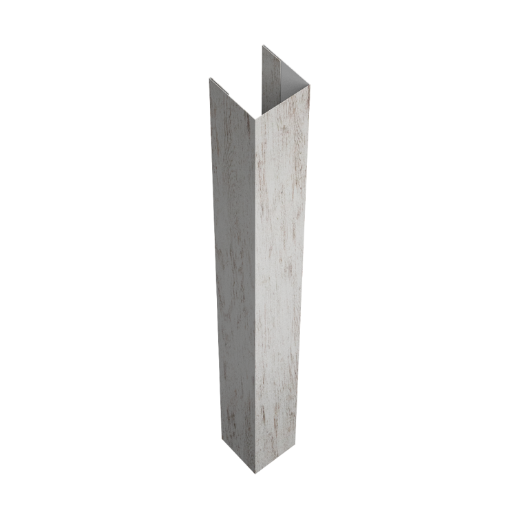 Стойка жалюзи Texas для монтажа без крепежного вкладыша 0,45 Print Elite Snow Wood TwinColor (2м)