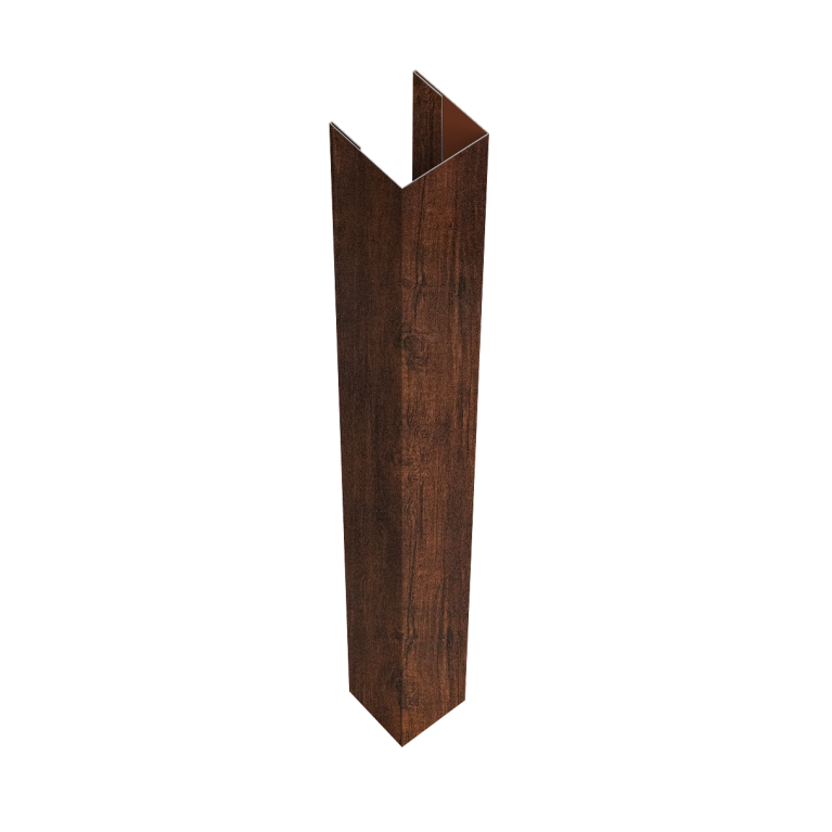 Стойка жалюзи Texas для монтажа без крепежного вкладыша 0,45 Print Premium Cherry Wood Dark FTC (2м)