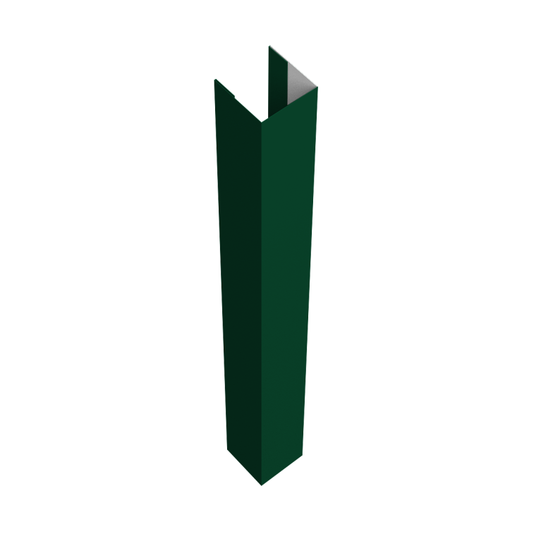 Стойка жалюзи Texas для монтажа без крепежного вкладыша 0,5 Satin Matt RAL 6005 зеленый мох (2,5м)