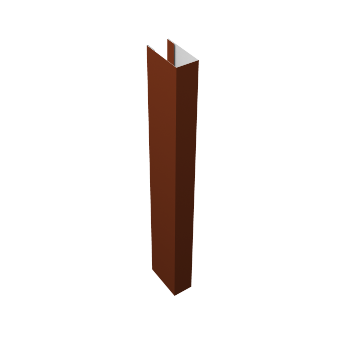 Стойка Texas для калиток и ворот 0,45 PE RAL 3009 оксидно-красный (2,5м)