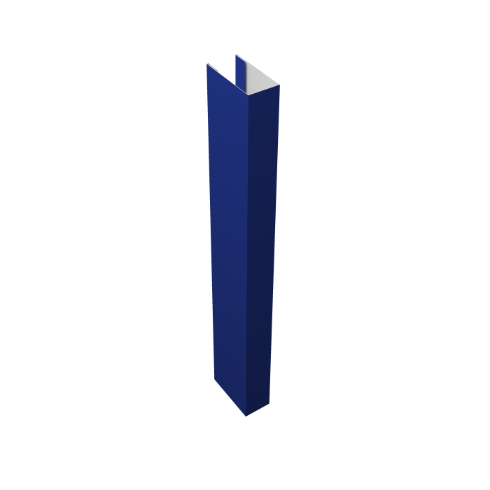 Стойка Texas для калиток и ворот 0,45 PE RAL 5002 ультрамариново-синий (2м)