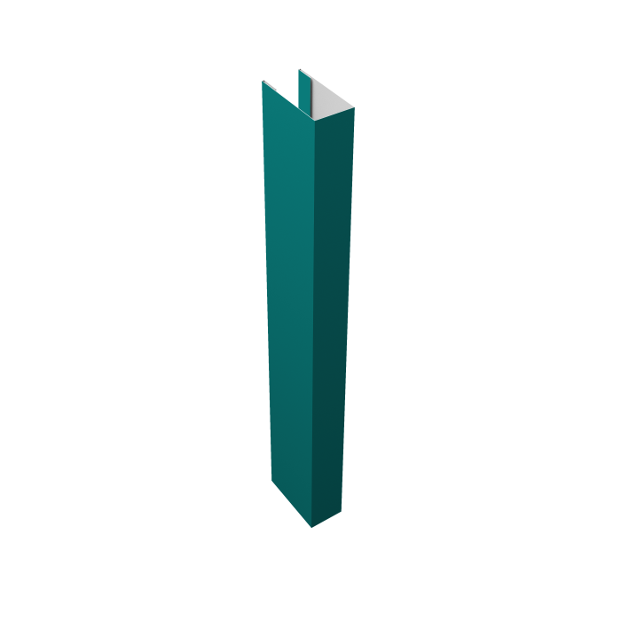 Стойка Texas для калиток и ворот 0,45 PE RAL 5021 водная синь (1,8м)