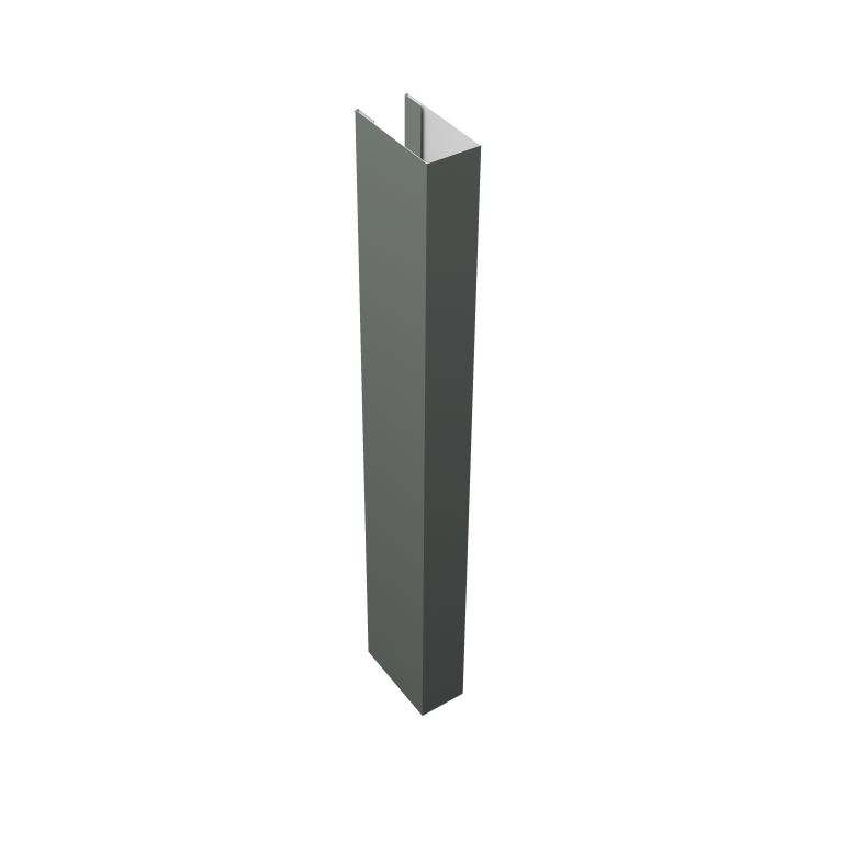 Стойка Texas для калиток и ворот 0,45 PE RAL 7005 мышино-серый (3м)