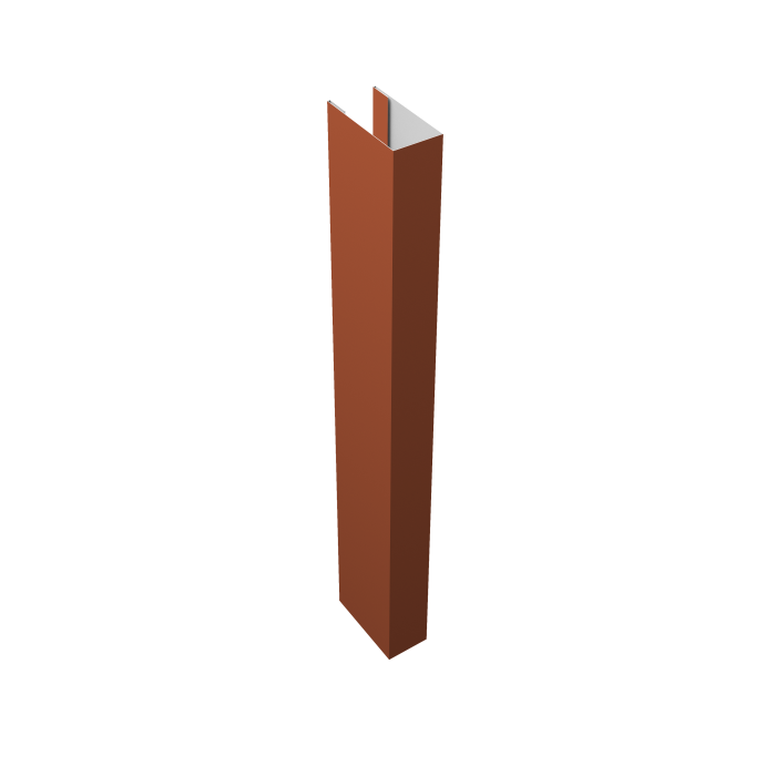 Стойка Texas для калиток и ворот 0,45 PE RAL 8004 терракота (для калиток и ворот) (2,5м)