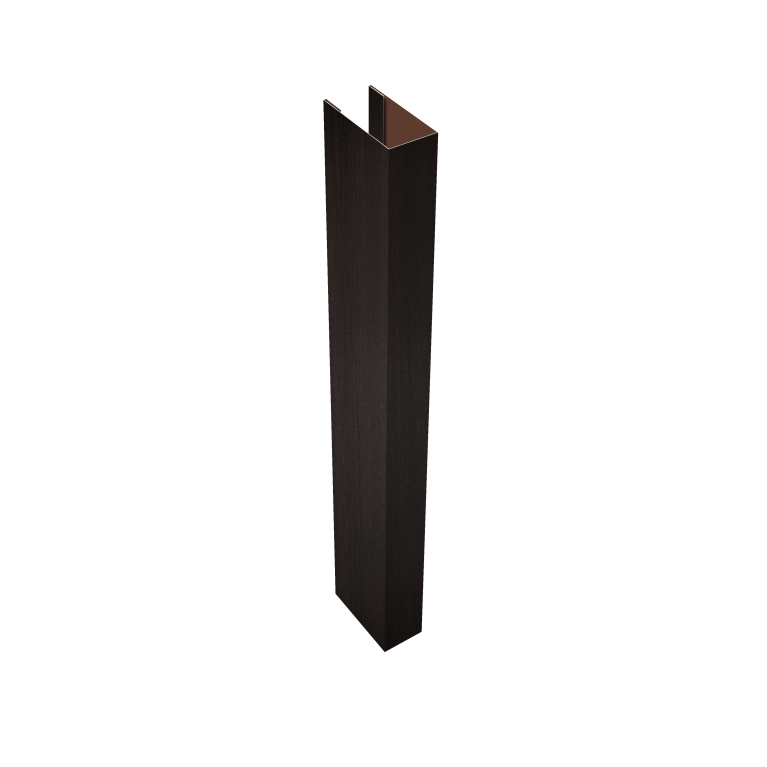 Стойка Texas для калиток и ворот 0,45 Print Elite Coffee Wood TwinColor (2,5м)