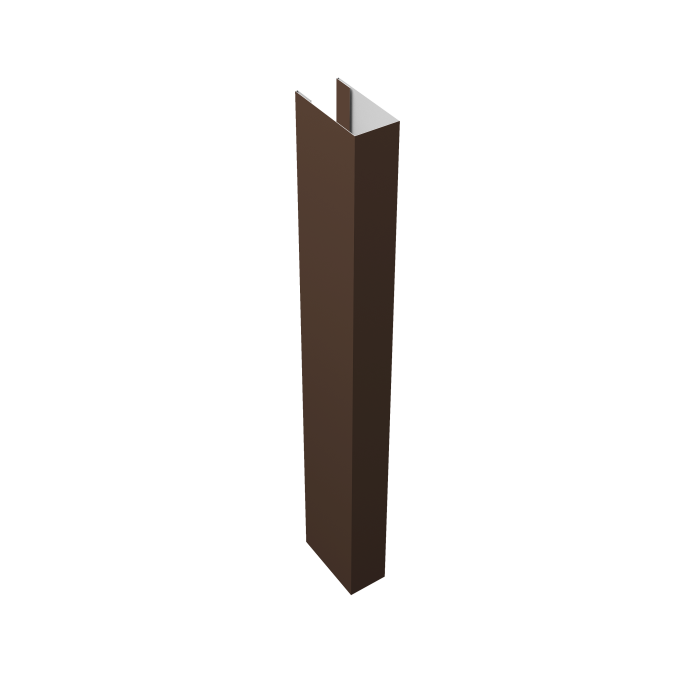 Стойка Texas для калиток и ворот 0,5 Drap RAL 8017 шоколад (3м)