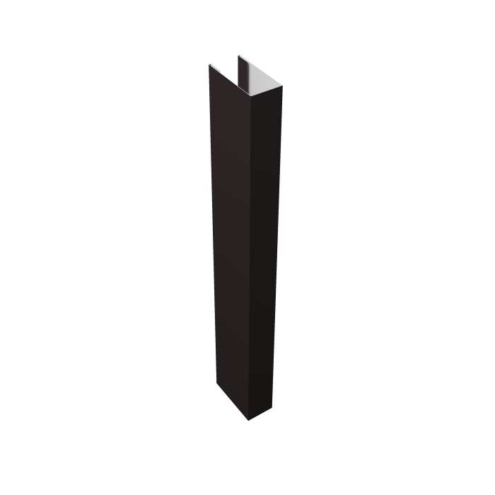 Стойка Texas для калиток и ворот 0,5 PurPro Matt 275 RAL 9005 черный (3м)