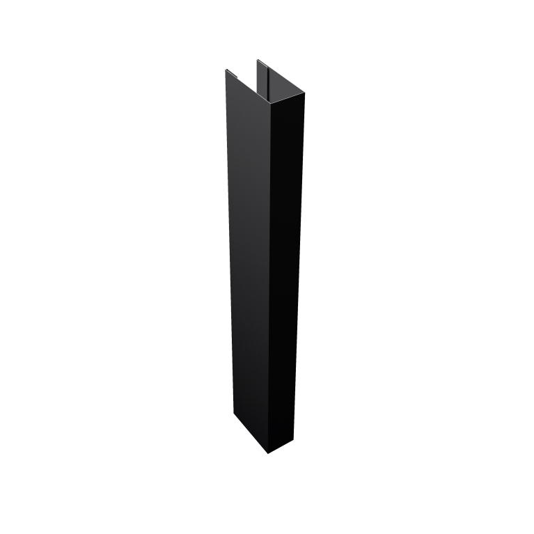 Стойка Texas для калиток и ворот 0,5 Velur X RAL 9005 черный (1,8м)