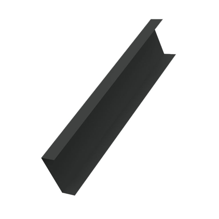 Декоративная накладка на столб универсальная 80х80 для забора жалюзи 0,5 Velur X RAL 7016 антрацитово-серый (3м)