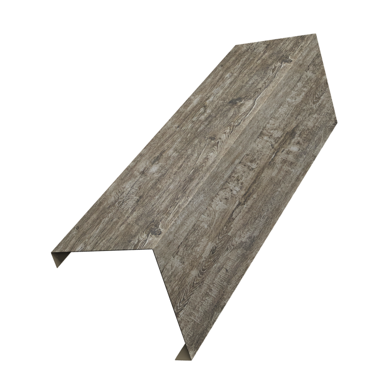 Декоративная накладка на столб универсальная угловая 62х55 для забора жалюзи 0,45 Print Elite Nordic Wood TwinColor (3м)