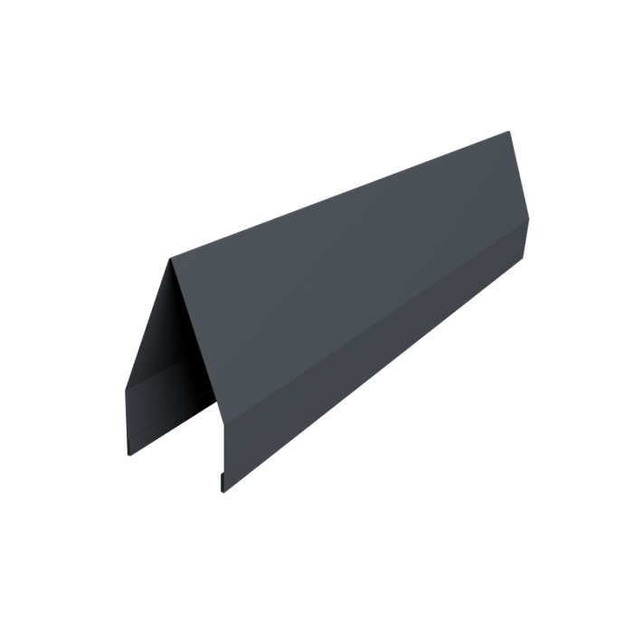 Ламель забора жалюзи Tokyo new 0,45 Drap-double TX RAL 7024 мокрый асфальт