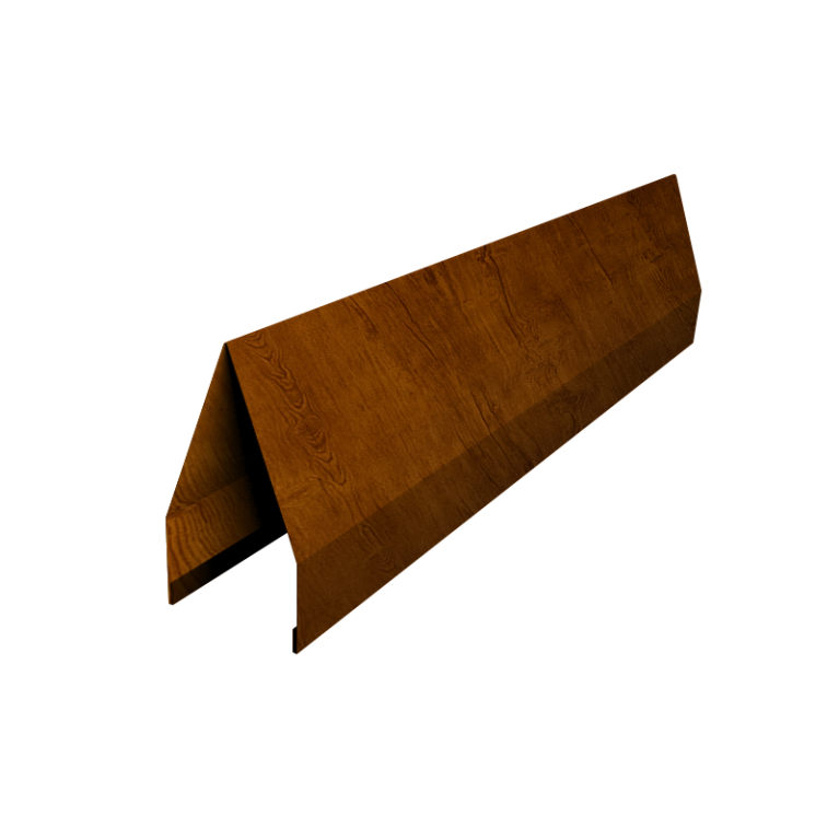 Ламель забора жалюзи Tokyo new 0,45 Print-Double Premium Golden Wood Intense F