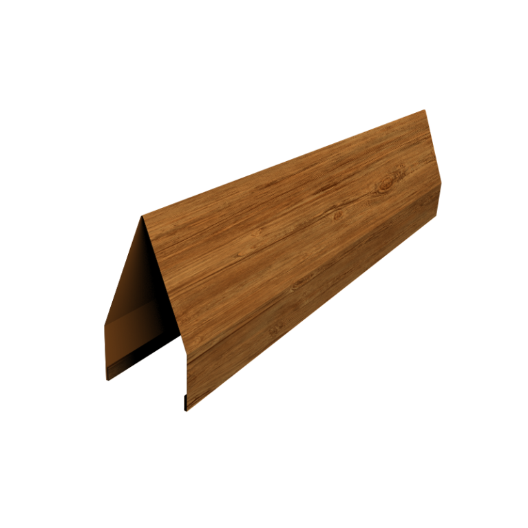 Ламель забора жалюзи Tokyo new 0,45 Print Elite Golden Wood TwinColor