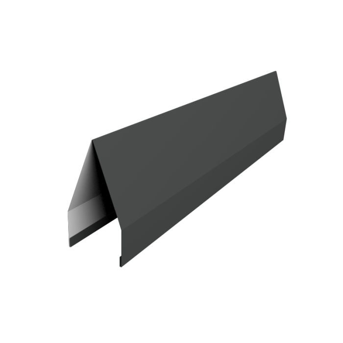 Ламель забора жалюзи Tokyo new 0,5 PurLite Matt RAL 7016 антрацитово-серый