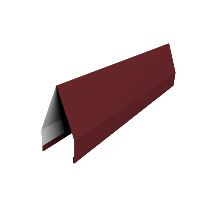 Ламель забора жалюзи Tokyo new 0,5 Satin Matt RAL 3005 красное вино