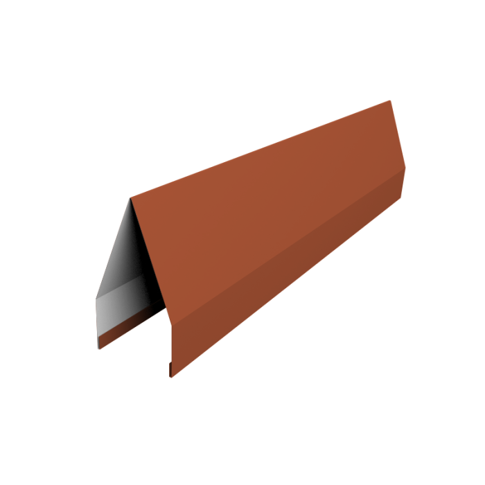 Ламель забора жалюзи Tokyo new 0,5 Satin Matt TX RAL 8004 терракота